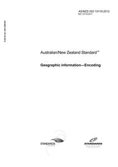 AS/NZS ISO 19118-2012