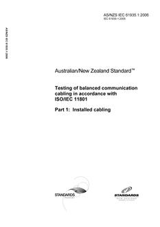 AS/NZS IEC 61935.1-2006