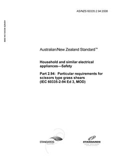 AS/NZS 60335.2.94-2008