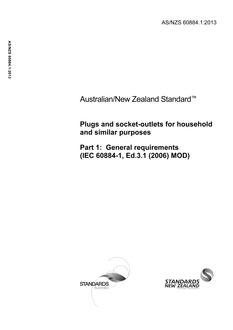 AS/NZS 60884.1-2013