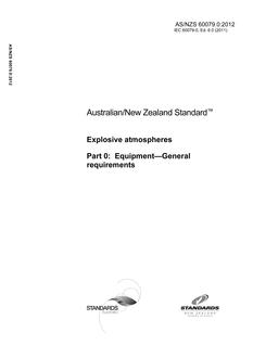 AS/NZS 60079.0-2012