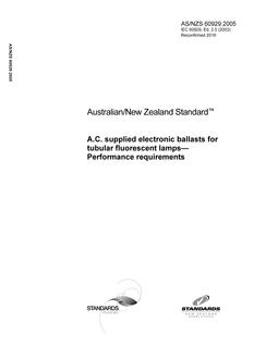 AS/NZS 60929-2005