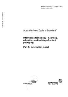 AS/NZS ISO/IEC 12785.1-2013