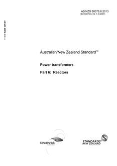 AS/NZS 60076.6-2013