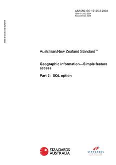 AS/NZS ISO 19125.2-2004