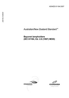 AS/NZS 61184:2007