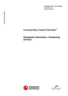 AS/NZS ISO 19116-2005