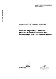 AS/NZS ISO/IEC 25000-2007