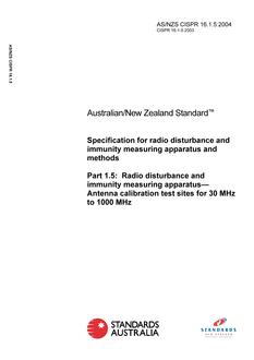 AS/NZS CISPR 16.1.5-2004