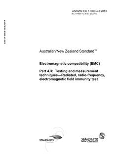 AS/NZS IEC 61000.4.3-2013