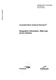 AS/NZS ISO 19128-2006