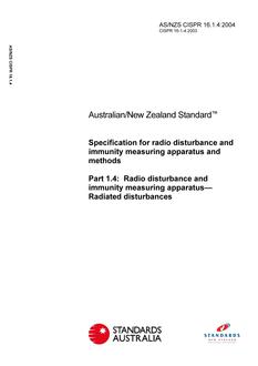 AS/NZS CISPR 16.1.4-2004