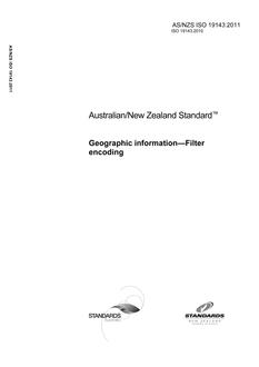 AS/NZS ISO 19143-2011