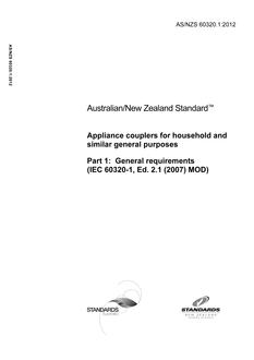 AS/NZS 60320.1-2012