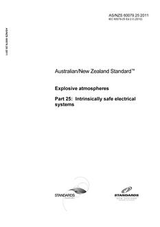 AS/NZS 60079.25-2011