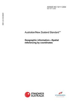 AS/NZS ISO 19111-2004