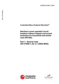 AS/NZS 61008.1-2004