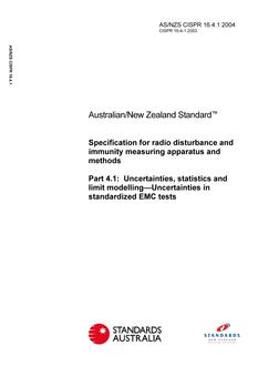 AS/NZS CISPR 16.4.1-2004