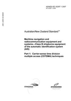 AS/NZS IEC 62287.1-2007