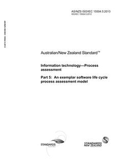 AS/NZS ISO/IEC 15504.5-2013