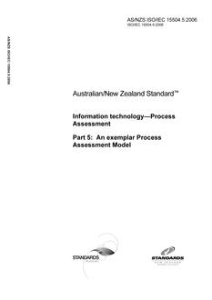 AS/NZS ISO/IEC 15504.5-2006