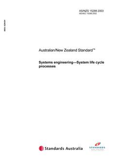 AS/NZS 15288:2003