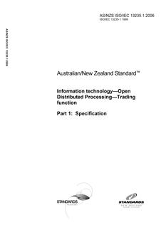 AS/NZS ISO/IEC 13235.1:2006