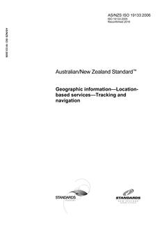 AS/NZS ISO 19133:2006