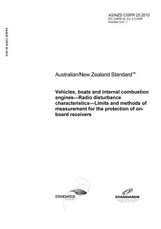 AS/NZS CISPR 25:2010