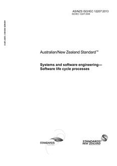 AS/NZS ISO/IEC 12207:2013