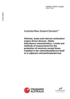 AS/NZS CISPR 12:2004