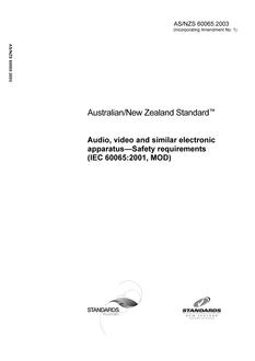 AS/NZS 60065:2003