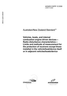 AS/NZS CISPR 12:2006