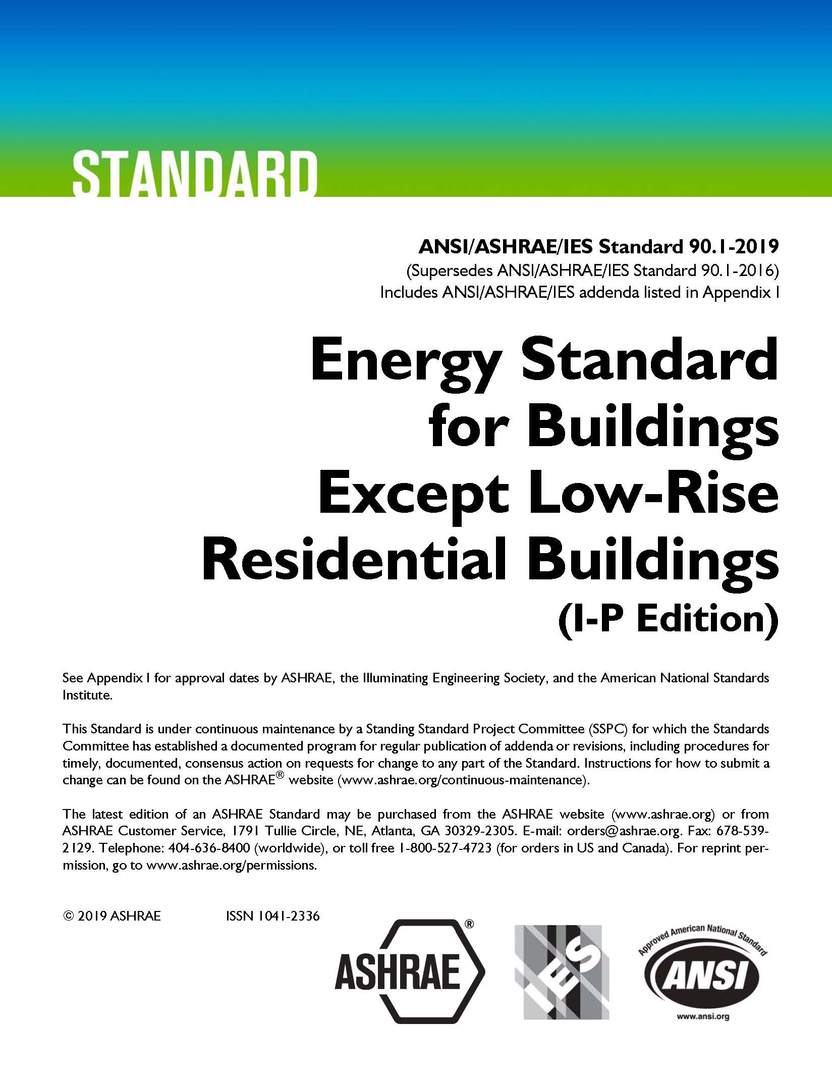 ASHRAE 90.1-2019 (I-P)