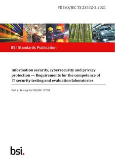 BS PD ISO/IEC TS 23532-2:2021