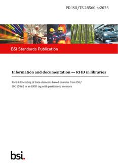 BS PD ISO/TS 28560-4:2023