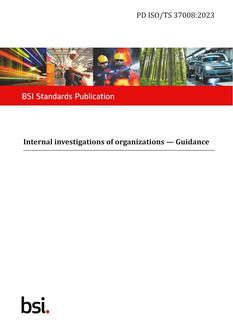 BS PD ISO/TS 37008:2023