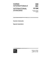 IEC 61184 Ed. 2.0 b:1997